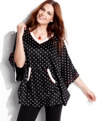Whether you're lounging or hopping around town, Cuddl Duds Winter Wonderland Cozy poncho is a must-have. It's great for layering and can be worn inside or out. Whether you're lounging or hopping around town, Cuddl Duds Winter Wonderland Cozy poncho is a must-have. It's great for layering and can be worn inside or out.