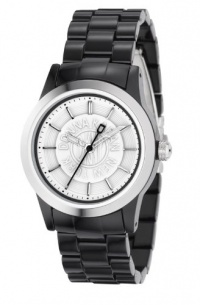 DKNY Women's NY4852 Black Plastic Quartz Watch with Silver Dial DKNY Women's NY4852 Black Plastic Quartz Watch with Silver Dial