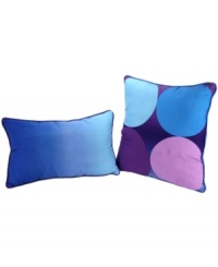 Complement the Dot Allure comforter sets with this pillow pack, featuring a bold dot pattern and ombre coloring techniques for an ultra-modern look. Complement the Dot Allure comforter sets with this pillow pack, featuring a bold dot pattern and ombre coloring techniques for an ultra-modern look.