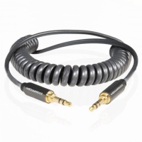 Mediabridge 3.5mm Male To 3.5mm Male Stereo Audio Cable - Coiled - Step Down Design accommodates iPhone, iTouch, SmartPhone and MP3 cases Mediabridge 3.5mm Male To 3.5mm Male Stereo Audio Cable - Coiled - Step Down Design accommodates iPhone, iTouch, SmartPhone and MP3 cases
