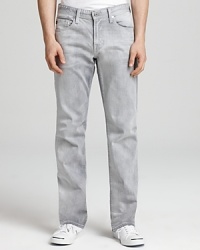 A straight leg jean with fading on the front and back achieves instant classic status, the perfect pair for your casual cool look. A straight leg jean with fading on the front and back achieves instant classic status, the perfect pair for your casual cool look.