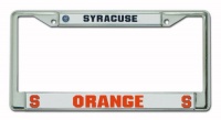 NCAA Syracuse Orangemen Chrome License Plate Frame NCAA Syracuse Orangemen Chrome License Plate Frame