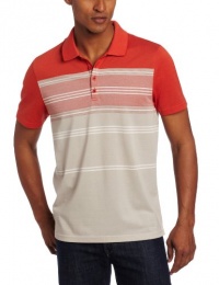 Perry Ellis Men's Striped Polo Shirt Perry Ellis Men's Striped Polo Shirt