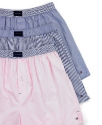 A great addition to your daily rotation, this woven boxer offers a classic cotton construction along with an updated color combination. A great addition to your daily rotation, this woven boxer offers a classic cotton construction along with an updated color combination.