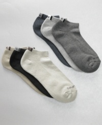 More socks means less laundry. Stock up with this six-pack of cushioned low athletic socks perfect for the active guy. More socks means less laundry. Stock up with this six-pack of cushioned low athletic socks perfect for the active guy.