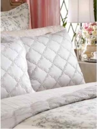 Ralph Lauren Saint Honore King Sham- Grey Quilted Ralph Lauren Saint Honore King Sham- Grey Quilted