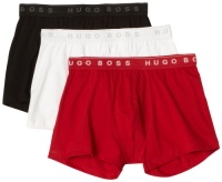 HUGO BOSS Men's Boxer 3 Pack, Black/White/Red, Medium