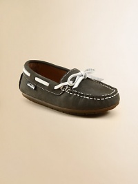 Comfortable classics she'll slip on and go, crafted of supple nubuck with adjustable bow across the vamp.Nubuck leather upper Pigskin leather lining Padded insole Rubber sole Imported Comfortable classics she'll slip on and go, crafted of supple nubuck with adjustable bow across the vamp.Nubuck leather upper Pigskin leather lining Padded insole Rubber sole Imported