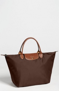 LONGCHAMP LE PLIAGE SHORT HANDLED MEDIUM TOTE - CHOCOLATE BROWN, ONE SIZE LONGCHAMP LE PLIAGE SHORT HANDLED MEDIUM TOTE - CHOCOLATE BROWN, ONE SIZE