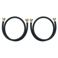 Whirlpool 8212546RP 4-Foot Black Rubber Washer Hoses, 2-Pack Whirlpool 8212546RP 4-Foot Black Rubber Washer Hoses, 2-Pack