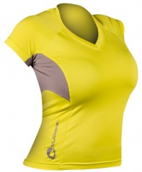 SUPreme Women's Aqua Armor UV Shield Short Sleeve Top, Hi-Vis Lime, 14 SUPreme Women's Aqua Armor UV Shield Short Sleeve Top, Hi-Vis Lime, 14