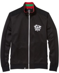 Ready for sleek weekend style? Get to the starting line with this track jacket from LRG. Ready for sleek weekend style? Get to the starting line with this track jacket from LRG.