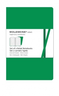 Moleskine Ruled Volant Notebook Extra Small Emerald Green: Set of 2 (Moleskine Legendary Notebooks) Moleskine Ruled Volant Notebook Extra Small Emerald Green: Set of 2 (Moleskine Legendary Notebooks)
