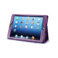Acase Leather Case Cover with Built-In Flip Stand for Apple iPad mini - Purple (ACS-1005PUPP-MPD) Acase Leather Case Cover with Built-In Flip Stand for Apple iPad mini - Purple (ACS-1005PUPP-MPD)