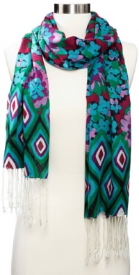 Lilly Pulitzer Women's Murfee Printed Scarf, Diamond Multi, One Size Lilly Pulitzer Women's Murfee Printed Scarf, Diamond Multi, One Size