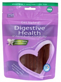 Get Naked Digestive Health Dental Chew Sticks for Dogs, Small/6.2-Ounce, 18 sticks/Pack