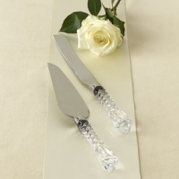 Gorham Lady Anne 2 Piece Crystal and Stainless Dessert Set * Cake Knife & Pie Server * Gorham Lady Anne 2 Piece Crystal and Stainless Dessert Set * Cake Knife & Pie Server *