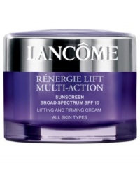 Introducing Super Lifting partners from the #1 Anti-Aging franchise. Redefine facial contours with new multi-action lifting and firming effects. With time, alterations in the skin's structure can affect firmness causing the skin to lose its youthful quality. A visible improvement in skin tightening helps restore skin's youthful look. Rénergie Lift Multi-Action features Multi-Tension technology, designed to target skin layers.*