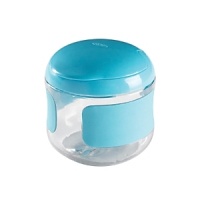 A convenient, on-the-go snack cup, great for car trips or extended strolls downtown, with non-slip handles that are perfectly shaped for a toddler's grip. A convenient, on-the-go snack cup, great for car trips or extended strolls downtown, with non-slip handles that are perfectly shaped for a toddler's grip.