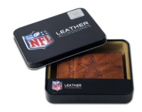 NFL Dallas Cowboys Embossed Trifold Leather Wallet NFL Dallas Cowboys Embossed Trifold Leather Wallet