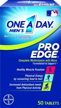 One-A-Day Men's Pro Edge Multivitamin, 50-tablet Bottle One-A-Day Men's Pro Edge Multivitamin, 50-tablet Bottle