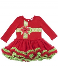 Rare Editions Baby-Girls Infant Tutu Dress, Red/Lime, 12 Months Rare Editions Baby-Girls Infant Tutu Dress, Red/Lime, 12 Months