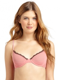 THE LOOKSemi-sheer mesh cups with underwire supportScalloped lace trimAdjustable spaghetti strapsBack strap with hook-and-eye closureTHE MATERIALPolyamideCARE & ORIGINDry cleanMade in Italy THE LOOKSemi-sheer mesh cups with underwire supportScalloped lace trimAdjustable spaghetti strapsBack strap with hook-and-eye closureTHE MATERIALPolyamideCARE & ORIGINDry cleanMade in Italy