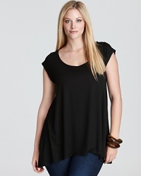 Anchor your ensemble with this Love Ady tee. Cut with a hint of spandex, this staple flows effortlessly over your curves for a luxe layering piece that will take you season to season. Anchor your ensemble with this Love Ady tee. Cut with a hint of spandex, this staple flows effortlessly over your curves for a luxe layering piece that will take you season to season.
