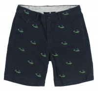 Polo Ralph Lauren Men's Embroidered Chino Shorts (40, Aviator Navy/Green) Polo Ralph Lauren Men's Embroidered Chino Shorts (40, Aviator Navy/Green)