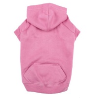 Casual Canine 16-Inch Cotton Basic Dog Hoodie, Medium, Pink Casual Canine 16-Inch Cotton Basic Dog Hoodie, Medium, Pink