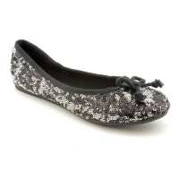 American Rag Lolly Womens Size 10 Gray Faux Leather Flats Shoes