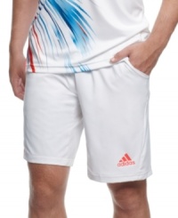 Made to move-these active bermuda shorts from adidas feature ClimaCool and ForMotion technologies for top performance. Made to move-these active bermuda shorts from adidas feature ClimaCool and ForMotion technologies for top performance.