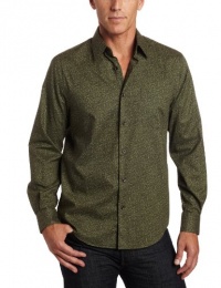 Perry Ellis Men's Long Sleeve Small PIsley Shirt Perry Ellis Men's Long Sleeve Small PIsley Shirt