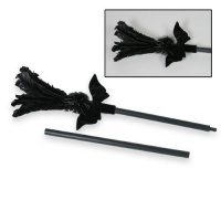 Black Feather Witch Broom Accessory Black Feather Witch Broom Accessory