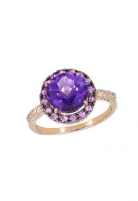 Effy Jewlery Amethyst, Pink Sapphire and Diamond Ring, 2.68 TCW Ring size 7 Effy Jewlery Amethyst, Pink Sapphire and Diamond Ring, 2.68 TCW Ring size 7