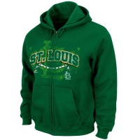 MLB Majestic St. Louis Cardinals Green Is In Full Zip Hoodie - Kelly Green MLB Majestic St. Louis Cardinals Green Is In Full Zip Hoodie - Kelly Green