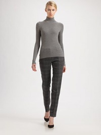 Ultra-soft finespun wool, in a rib-knit turtleneck style.TurtleneckLong sleevesMerino woolDry cleanImported of Italian fabricModel shown is 5'10 (177cm) wearing US size Small. Ultra-soft finespun wool, in a rib-knit turtleneck style.TurtleneckLong sleevesMerino woolDry cleanImported of Italian fabricModel shown is 5'10 (177cm) wearing US size Small.