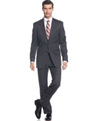 Make your power move with this classic-fit gray herringbone suit from Lauren by Ralph Lauren. Make your power move with this classic-fit gray herringbone suit from Lauren by Ralph Lauren.