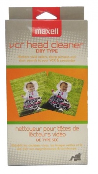 Maxell VP-100 VHS Dry Tape Video Head Cleaner Maxell VP-100 VHS Dry Tape Video Head Cleaner