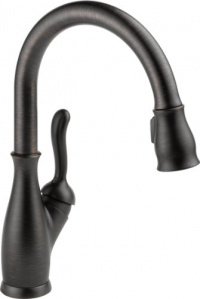 Delta 9178-RB-DST Leland Single Handle Pull-Down Kitchen Faucet, Venetian Bronze