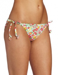 Lilly Pulitzer Women's Sandy String Bikini Bottom, Resort White High Tide, XX-Small