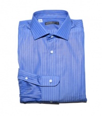 Ralph Lauren Black Label Men Striped Dress Shirt (M, Blue/white) Ralph Lauren Black Label Men Striped Dress Shirt (M, Blue/white)