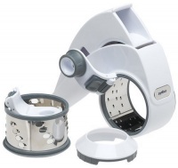 Zyliss All Cheese Grater, Fine and Coarse Drum Set, White Zyliss All Cheese Grater, Fine and Coarse Drum Set, White