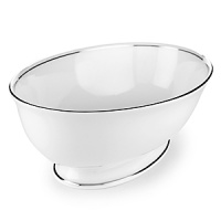 Double bands of platinum set in a distinctive Lenox pattern are an elegant accompaniment to your favorite recipes. Double bands of platinum set in a distinctive Lenox pattern are an elegant accompaniment to your favorite recipes.