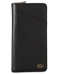 Travel the world in style with this rich leather Estate multi passport case from Fossil. It's perfect for holding all those must-have travel documents. Travel the world in style with this rich leather Estate multi passport case from Fossil. It's perfect for holding all those must-have travel documents.