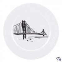 Lenox Tin Can Alley San Francisco Accent Plate, 9-Inch Lenox Tin Can Alley San Francisco Accent Plate, 9-Inch