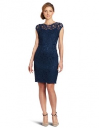 Adrianna Papell Women's Lace Dress with Slip Adrianna Papell Women's Lace Dress with Slip