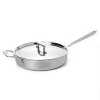 Saute, brown, sear, deglaze and finish liquids all in one pan. Deeper than a traditional fry pan, this sauté pan features a large surface area and tall, straight sides that hold in juices, prevent splattering and allow for easy turning with a spatula. Saute, brown, sear, deglaze and finish liquids all in one pan. Deeper than a traditional fry pan, this sauté pan features a large surface area and tall, straight sides that hold in juices, prevent splattering and allow for easy turning with a spatula.