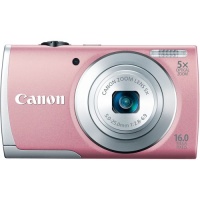 Canon PowerShot A2600 IS 16.0 MP Digital Camera with 5x Optical Zoom and 720p Full HD Video Recording (Pink) Canon PowerShot A2600 IS 16.0 MP Digital Camera with 5x Optical Zoom and 720p Full HD Video Recording (Pink)