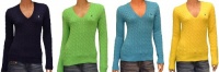 Polo Ralph Lauren Women's V-Neck Cable Knit Sweater Polo Ralph Lauren Women's V-Neck Cable Knit Sweater